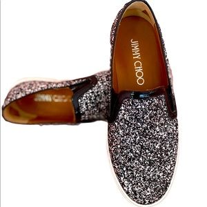 Jimmy Choo Shimmer slip on sneakers